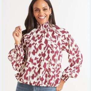 Allison Joy Arlo Ikat Blouse Sz. M